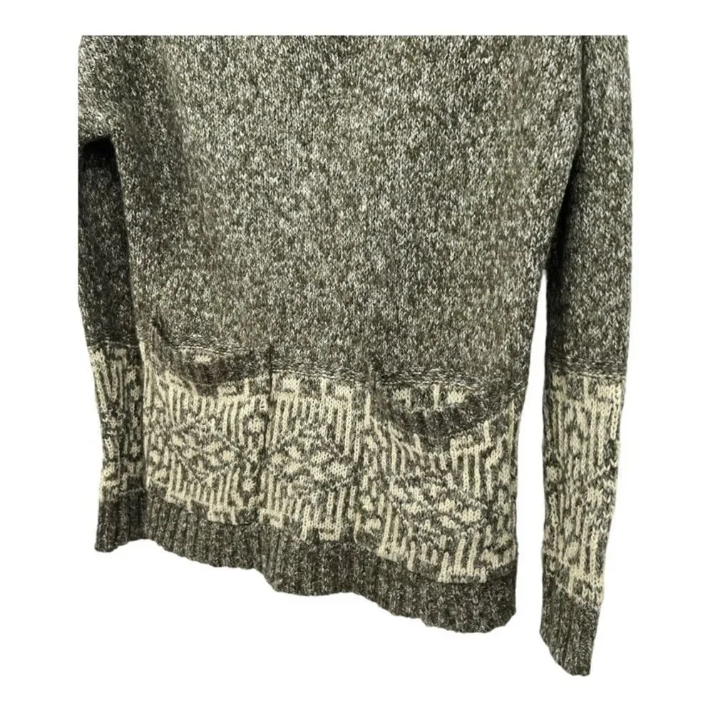 Urban Outfitters Ecote Heather Green Pullover Knit Sweater Front Pockets Women S - Picture 9 of 12